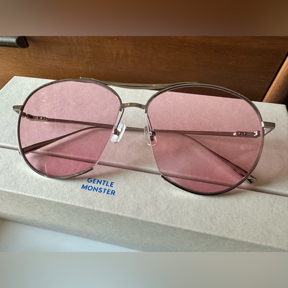 GENTLE MONSTER - Silver & Pink Jumping Jack Sunglasses - Picture 7 of 12